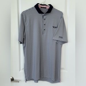 Greyson polo. Size XL. Olympic Club logo on front. STIFEL logo on sleeve.